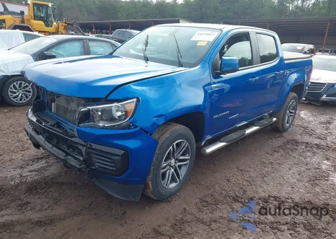 2021 Chevrolet Colorado 2Wd Short Box Wt z USA, uszkodzony, nr VIN 1GCGSBEN2M1123713